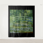 クロード・モネ、睡蓮と日本の橋 タペストリー (正面)