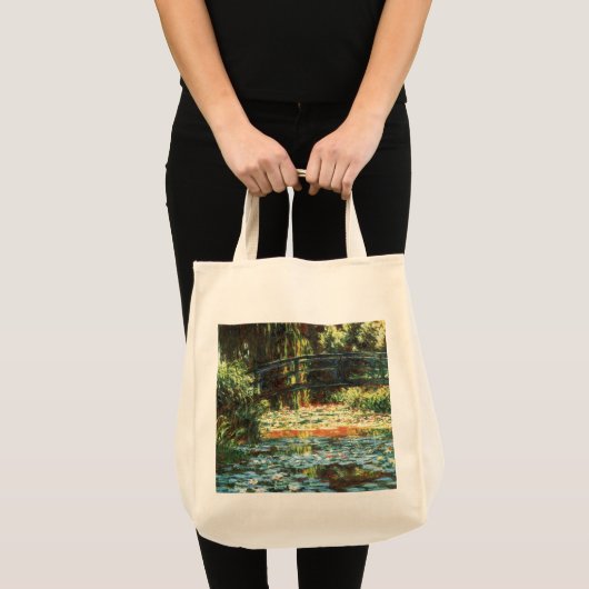 クロード・モネ「睡蓮の池の橋」 トートバッグ (正面(商品))