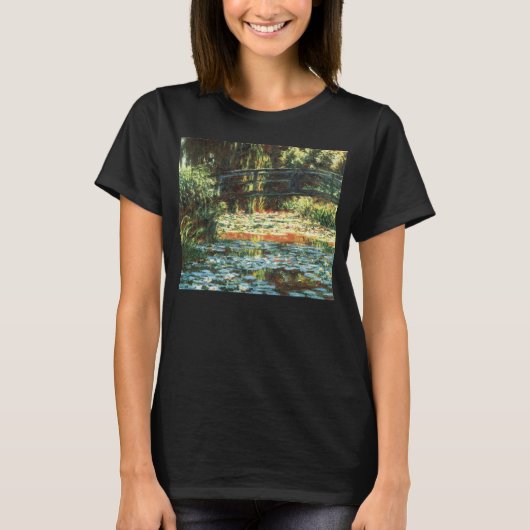 クロード・モネ「睡蓮の池の橋」 Tシャツ (正面)
