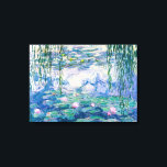 クロード・モネ – 睡蓮 キャンバスプリント<br><div class="desc">CLAUDE MONET – キャンバス上の睡蓮の油；再生</div>