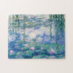 クロード・モネ – 睡蓮 ジグソーパズル<br><div class="desc">CLAUDE MONET – キャンバス上の睡蓮の油；再生</div>