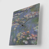 クロード・モネ 睡蓮 スクエア壁時計 (傾斜)