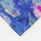 クロード・モネ – 睡蓮/ニンフェアス1919フリース フリースブランケット (角)