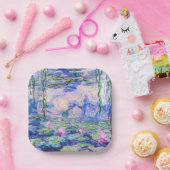 クロード・モネ – 睡蓮/ニンフェアス1919 ペーパープレート (パーティー)