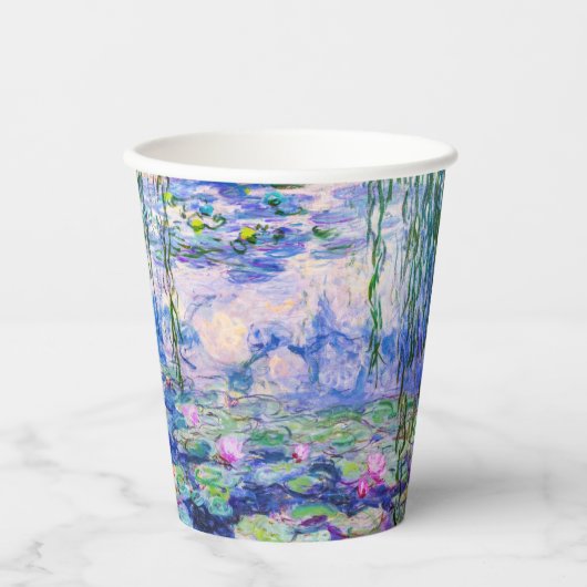 クロード・モネ – 睡蓮/ニンフェアス1919 紙コップ (正面)