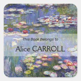 クロード・モネ – 睡蓮/ニンフェアス スクエアシール