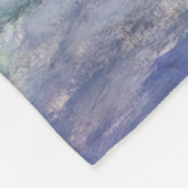 クロード・モネ – 睡蓮/ニンフェアス フリースブランケット (角)