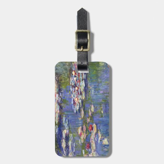 クロード・モネ – 睡蓮/ニンフェアス ラゲッジタグ (正面縦)