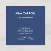 クロード・モネ – 睡蓮/ニンフェアス – QRコード スクエア名刺 (裏面)