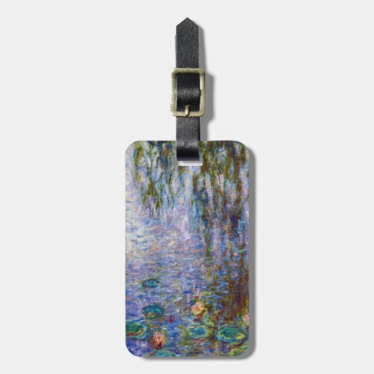 クロード・モネ - 睡蓮 ラゲッジタグ (正面縦)