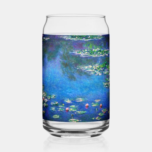 クロード・モネ「睡蓮」ヴィンテージ ガラス缶 (正面)