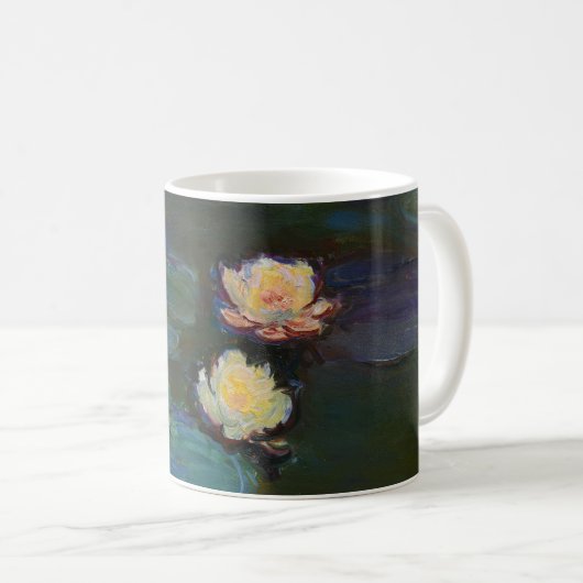 クロード・モネ 睡蓮 印象派 オイルアート コーヒーマグカップ (正面右)