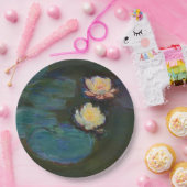 クロード・モネ 睡蓮 印象派 オイルアート ペーパープレート (パーティー)