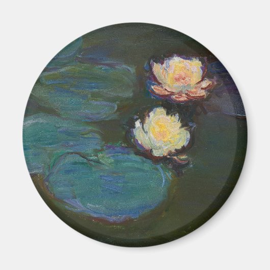 クロード・モネ 睡蓮 印象派 オイルアート マグネット (正面)