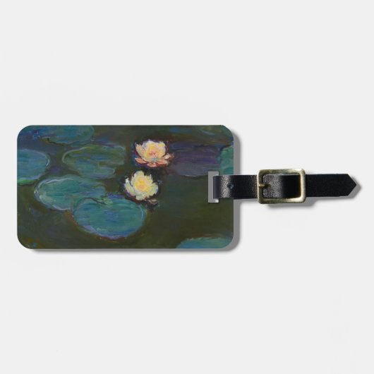 クロード・モネ 睡蓮 印象派 オイルアート ラゲッジタグ (正面横)