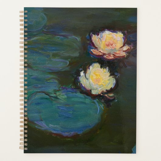クロード・モネ 睡蓮 印象派 油絵アート プランナー手帳 (正面)
