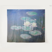 クロード・モネ - 睡蓮、夜の効果 タペストリー (正面(横))