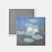クロード・モネ - 睡蓮、夜の効果 マグネット (正面/裏面)
