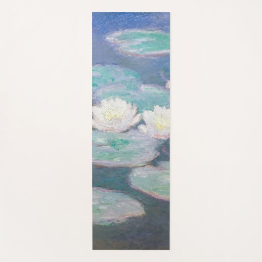 クロード・モネ - 睡蓮、夜の効果 ヨガマット (正面)