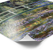 クロード・モネ，睡蓮，日本の橋，庭園， フォトプリント            (角)