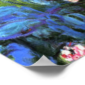 クロード・モネ：睡蓮、青い藍 ポスター (角)