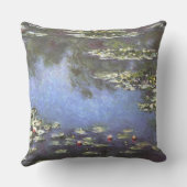 クロード・モネ、睡蓮、1906年、青 クッション (裏面)