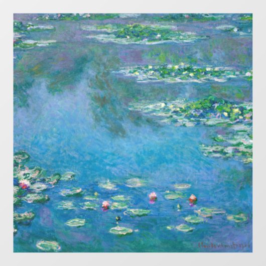 クロード・モネ - 睡蓮 1906 ウィンドウサイン (シート)
