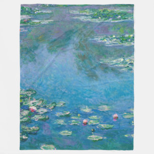 クロード・モネ - 睡蓮 1906 フリースブランケット
