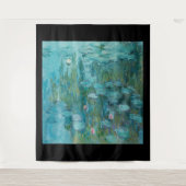 クロード・モネ、睡蓮、1915年、アクアブルー タペストリー (正面)