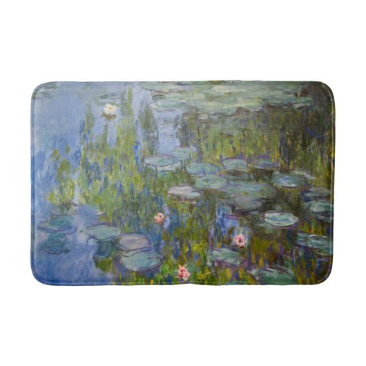 クロード・モネ 睡蓮 1915年 印象派アート バスマット (正面)