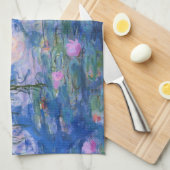 クロード・モネ – 睡蓮， 1916 キッチンタオル (四つ折り)