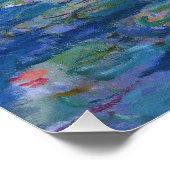 クロード・モネ – 睡蓮， 1916 ポスター (コーナー)