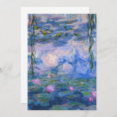 クロード・モネ – 睡蓮， 1916 招待状 (正面/裏面)