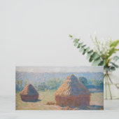 クロード・モネ - 穀物庫、夏の終わり サンキューカード (スタンド正面)