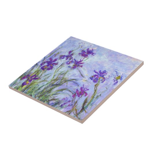 クロード・モネ - 紫のアイリス / アイリス・モーブ タイル (側面)