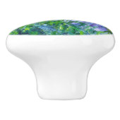 クロード・モネ 「紫のアイリス」 セラミックノブ (側面)