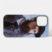 クロード・モネ 自画像 iPhoneケース (裏面横)