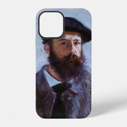 クロード・モネ 自画像 iPhoneケース (裏面)