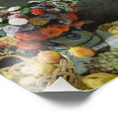 クロード・モネ – 花と果実を持つ静物生活 フォトプリント            (角)