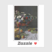 クロード・モネ – 花と果実を持つ静物詩 シール (シート)