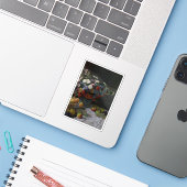 クロード・モネ – 花と果実を持つ静物詩 シール (ノートパソコンとiPhone)