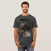 クロード・モネ - 花と果物のある静物画 Tシャツ (正面フル)