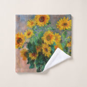 クロード・モネ – 花束 バスタオルセット (ウォッシュタオル)