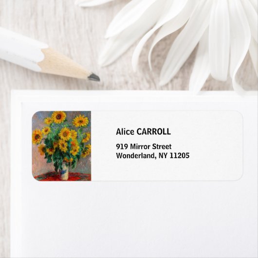 クロード・モネ – 花束 ラベル (インサイチュ)