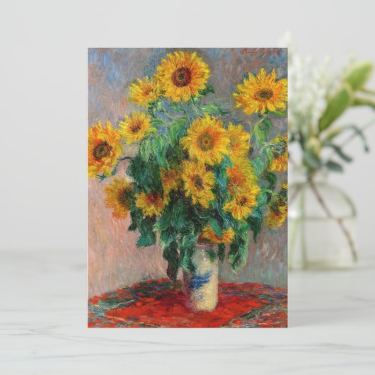 クロード・モネ – 花束 招待状 (スタンド正面)