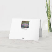 クロード·モネ/芸術家の庭-ジバニー カード (裏面)