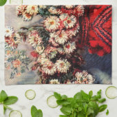 クロード・モネ「菊の静物画」 キッチンタオル (折り畳み)