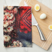 クロード・モネ「菊の静物画」 キッチンタオル (四つ折り)