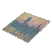 クロード・モネ|議会、日没の家 タイル (側面)