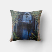 クロード・モネ - 部屋の片隅 クッション (裏面)